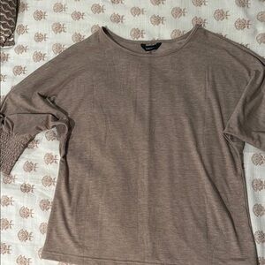 Women's Tan Top 3/4 Length